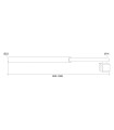 BARRA EXTENSIBLE INOX VIDRIO/PARED