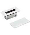 CERRADERO A SUELO RECTANGULAR CON TAPA - 66X33MM